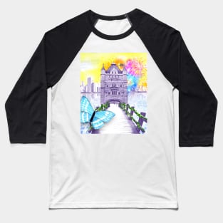 London Bridge Tower Baseball T-Shirt